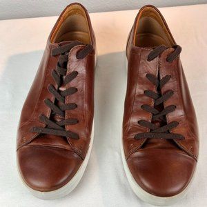 Men's Ecco Brown Leather Tennis Shoes size 9-9.5 - Excellent Condition!!